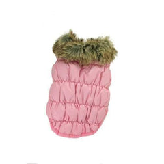 Ruched Bubble Dog Jacket by Dogo - Pink