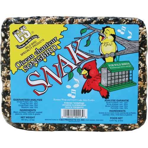 Songbird Snak Cake With Peanut Suet Nuggets