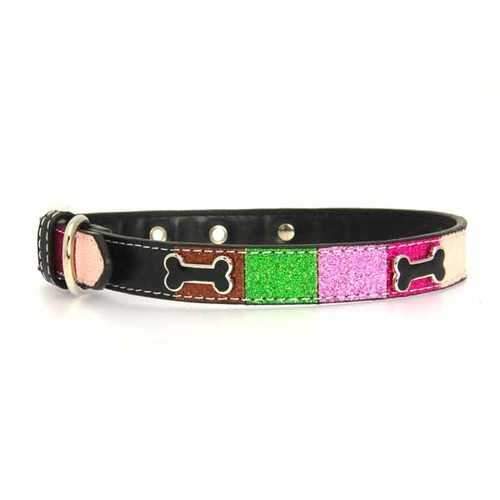 Ice Cream Dog Collar - Pink Neapolitan Bone