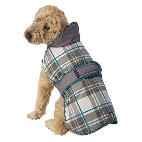 Kodiak Dog Coat - Aqua Plaid
