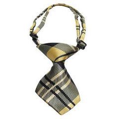 Plaid Dog Neck Tie - Cream
