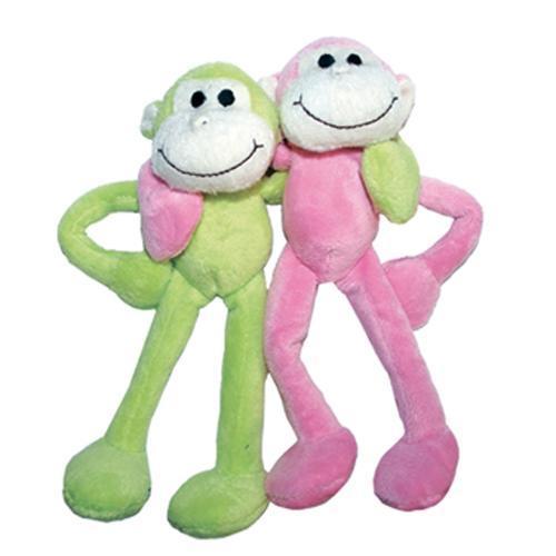 Itty and Bitty Two Furrs Dog Toy - Pastel Monkeys