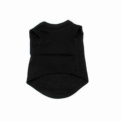 Scribbled Merry Christmas Screenprint Dog Tank Top - Black