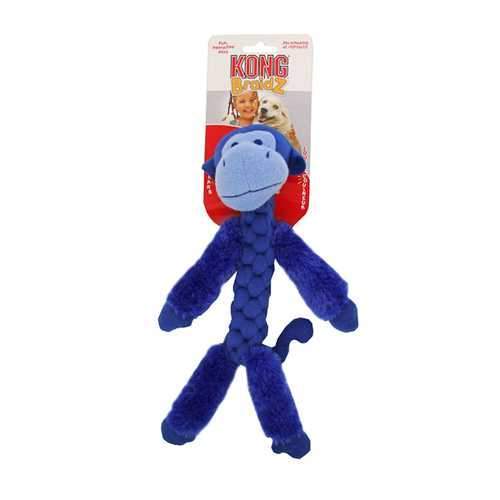 KONG BraidZ Dog Toy - Fuzzy Monkey