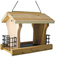 Cedar Wood Ranch Style Bird Feeder W/suet Holders