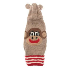 Handmade Wool Monkey Dog Hoodie with Ears