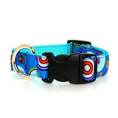 WaLk-e-Woo Martini Dog Collar - Blue