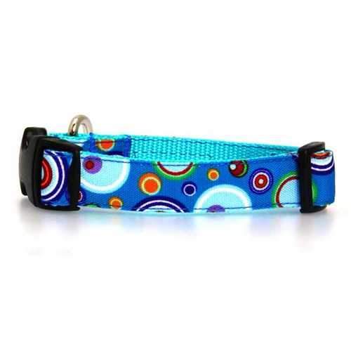WaLk-e-Woo Martini Dog Collar - Blue
