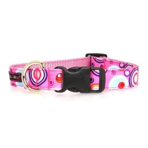 WaLk-e-Woo Martini Dog Collar - Pink