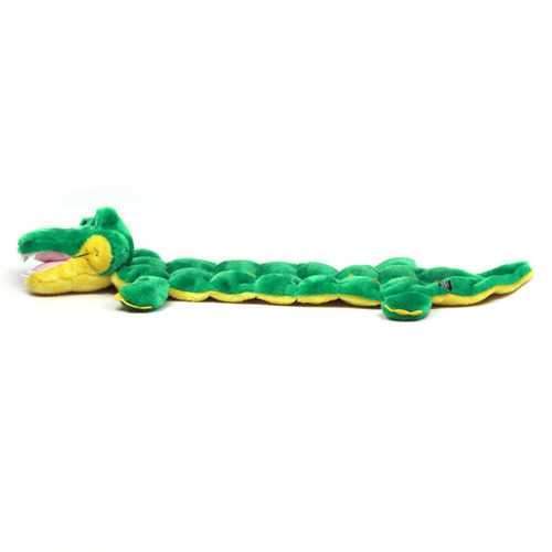 Long Body Gator Squeaker Mat Dog Toy