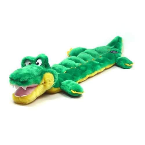 Long Body Gator Squeaker Mat Dog Toy