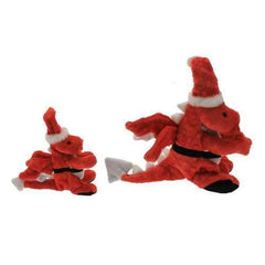 goDog Santa Dragon Dog Toy with Chew Guard