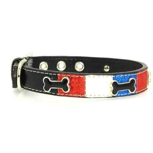 Ice Cream Dog Collar - Patriotic Bone