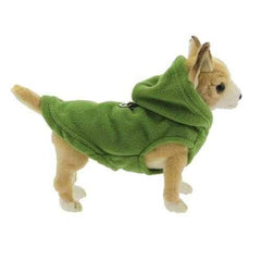 Fleece Vest Hoodie Dog Harness by Gooby - Green
