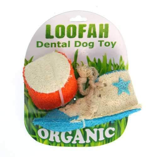 Athletic Loofah Dog Toy Combo