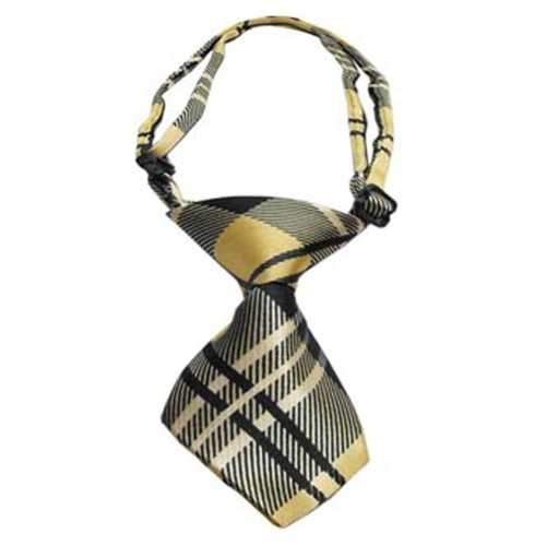 Plaid Dog Neck Tie - Cream