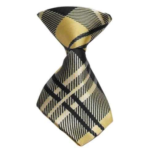 Plaid Dog Neck Tie - Cream