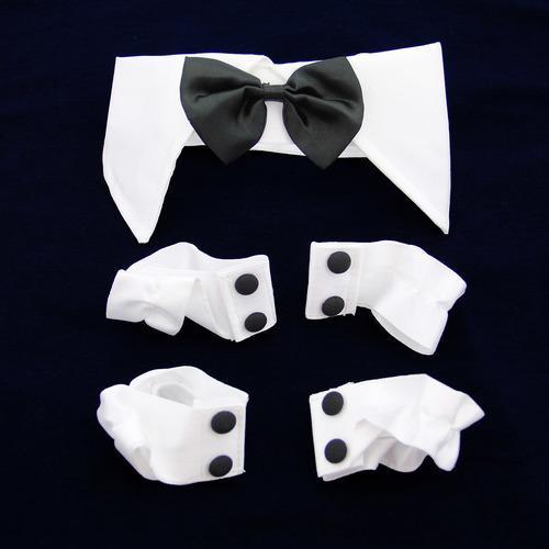 Debonair Dog Bow-tie and Cuff Set