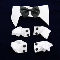 Debonair Dog Bow-tie and Cuff Set