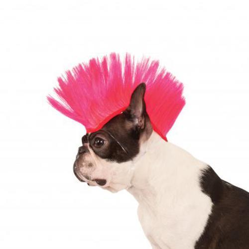 Mohawk Dog Wig - Electric Pink
