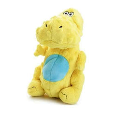 goDog Dino T-Rex Dog Toy - Yellow