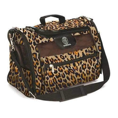 Sherpa Leopard Print Cat Tote
