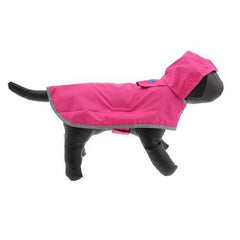 Raspberry Packable Dog Rain Poncho