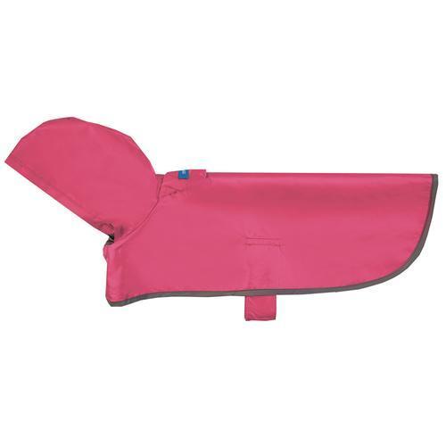 Raspberry Packable Dog Rain Poncho