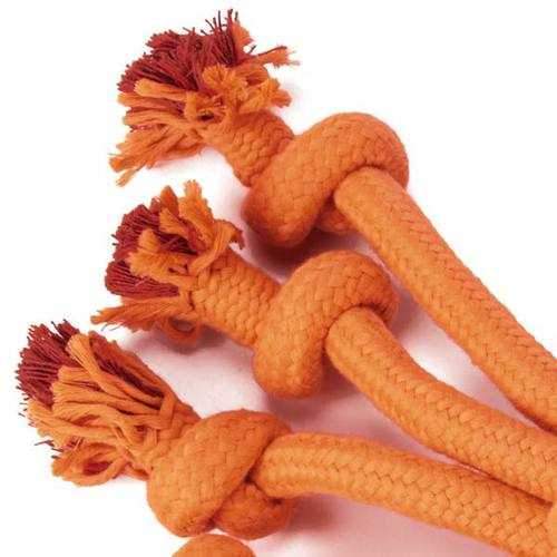 Grriggles Ruff Rope Dog Toy - Orange Loop