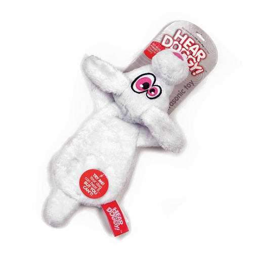 Hear Doggy Flat Dog Toy - Rabbit