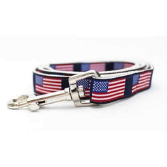 Stars n Stripes Dog Collar and Leash Set by Diva Dog