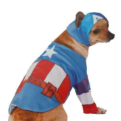 Marvel Captain America Dog Costume