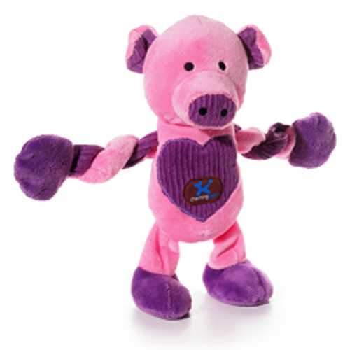 Pucker-Up Pig Pulleez Dog Toy
