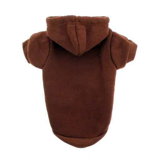 Plain Dog Hoodie - Brown