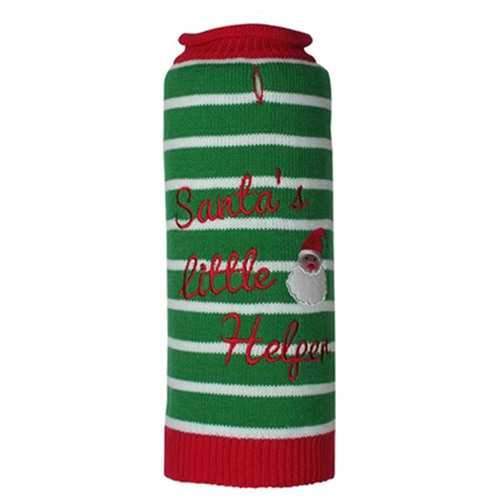 Worthy Dog Santa's Little Helper Dog Sweater