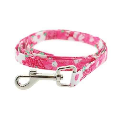 Cool Mesh Dog Harness - Hawaiian Hibiscus Pink