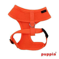 Neon Soft Adjustable Dog Harness by Puppia - Orange