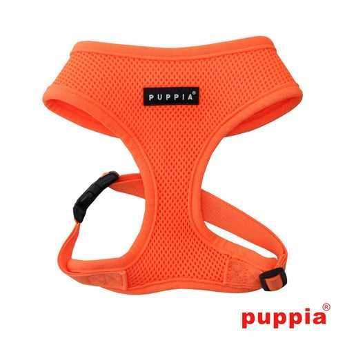Neon Soft Adjustable Dog Harness by Puppia - Orange