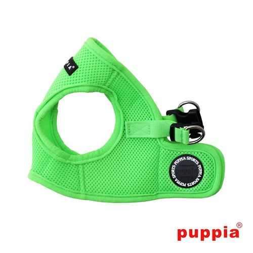 Neon Mesh Soft Dog Harness Vest by Puppia - Green