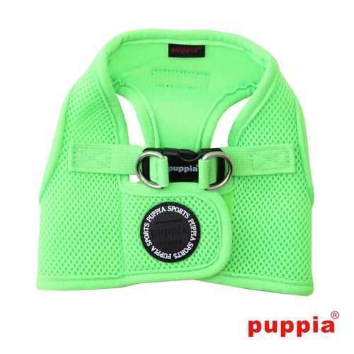 Neon Mesh Soft Dog Harness Vest by Puppia - Green