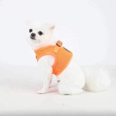 Neon Mesh Soft Dog Harness Vest by Puppia - Orange