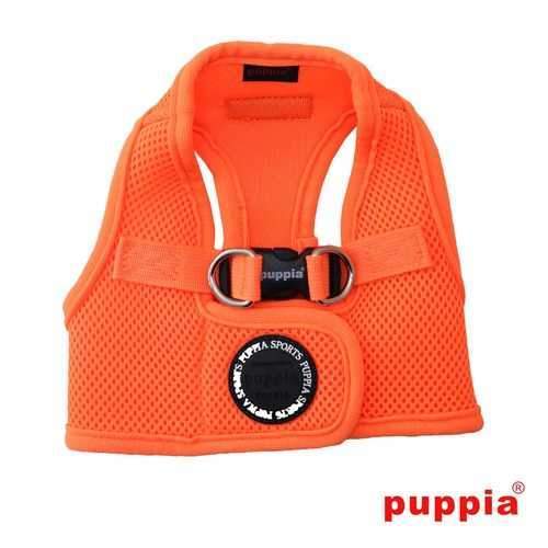 Neon Mesh Soft Dog Harness Vest by Puppia - Orange