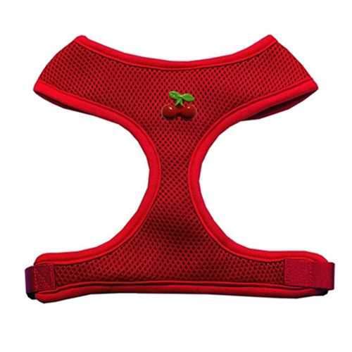 Red Cherry Chipper Dog Harness - Red