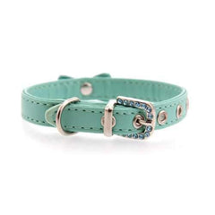 Bow-dacious Crystal Dog Collar - Aqua