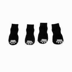 Solid Slipper Dog Socks - Black