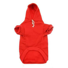 Bone Shaped American Flag Dog Hoodie - Red