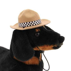 Drill Sergeant Dog Hat - Camel
