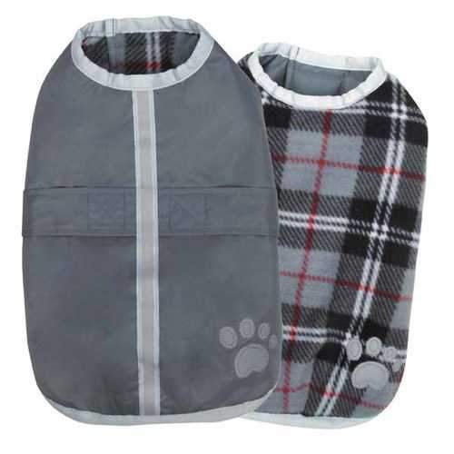Zack and Zoey Noreaster Dog Blanket Coat - Gray