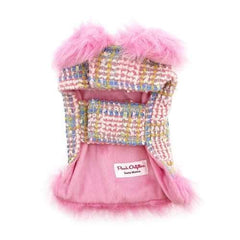 Aubrey Fur Coat Dog Harness - Pink