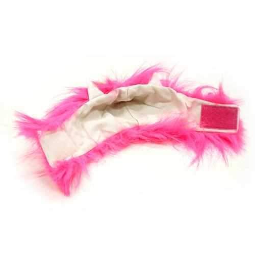 Furry Monster Dog Hat by Dogo - Pink